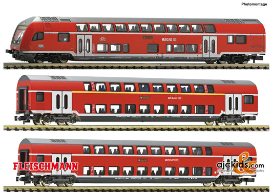 Fleischmann 862810 - 3 piece set double deck coaches