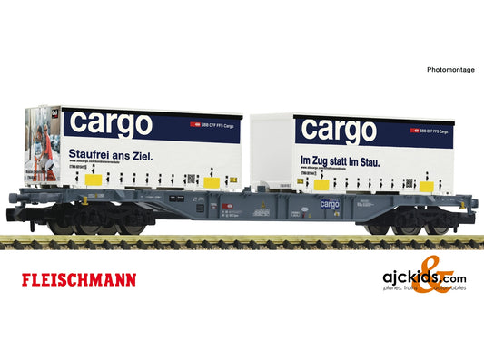 Fleischmann 865244 - Container carrier wagon