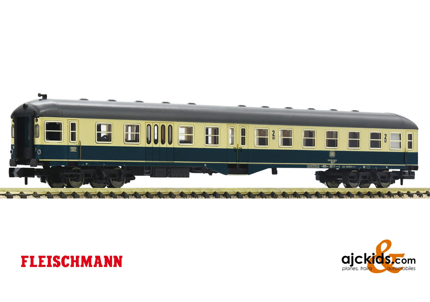 Fleischmann 866487 - 2nd class center entry coach with control cab and baggage compartment
