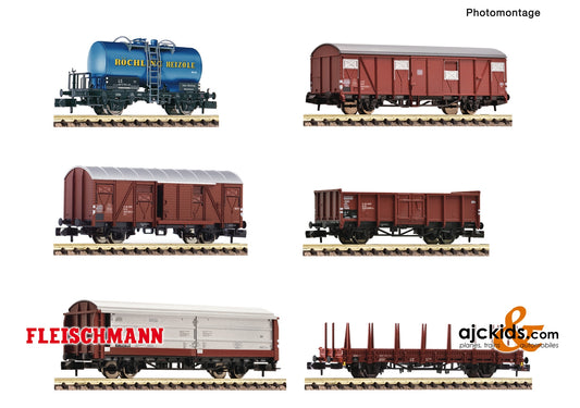 Fleischmann 880906 - 6 piece set goods wagon