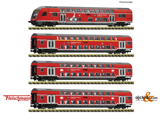 Fleischmann 881916 -4 piece set: "FEX" double-deck coaches, DB AG