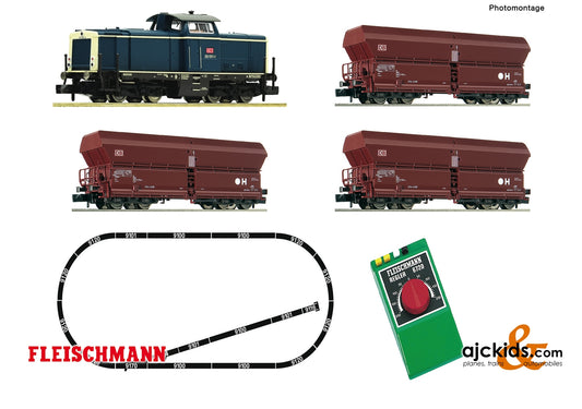 Fleischmann 931705 - Analogue start set: Diesel locomotive class 212 and goods wagon