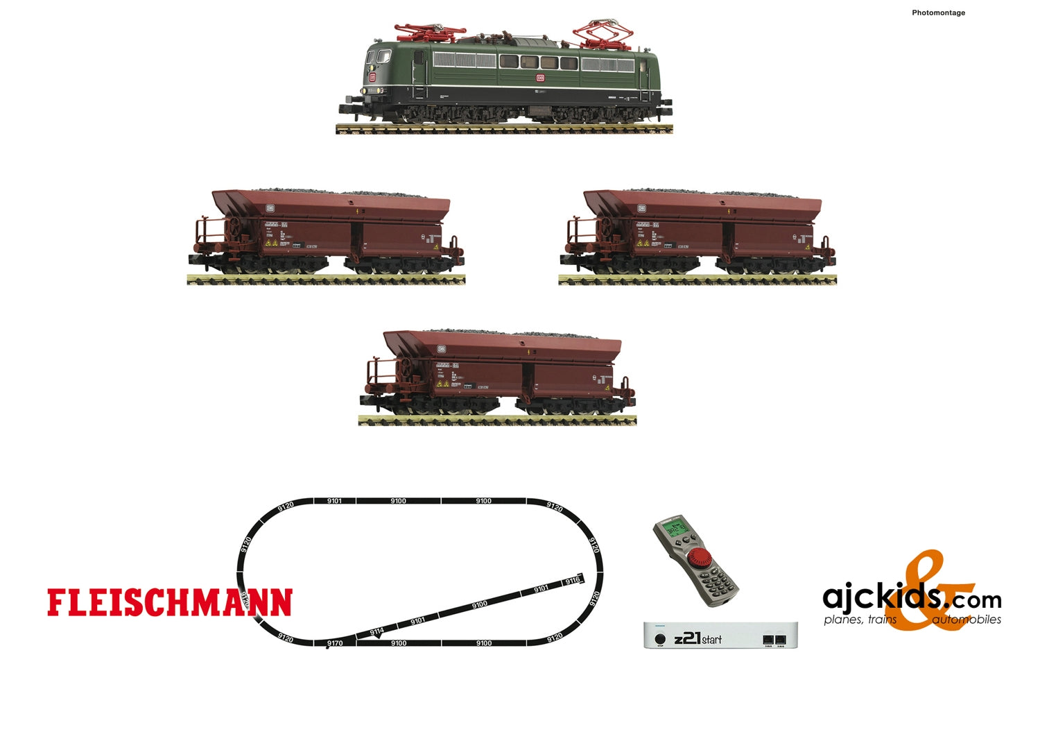 Fleischmann 931896 - Digital Starter Set z21: Electric locomotive class 151and goods train