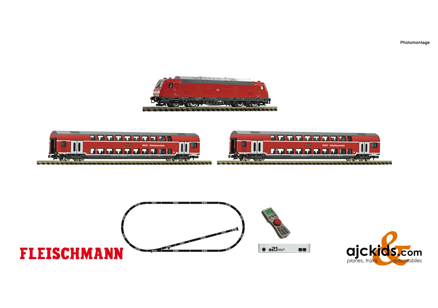 Fleischmann 931897 - Digital Starter Set z21: Diesel locomotive class 245 and passenger train