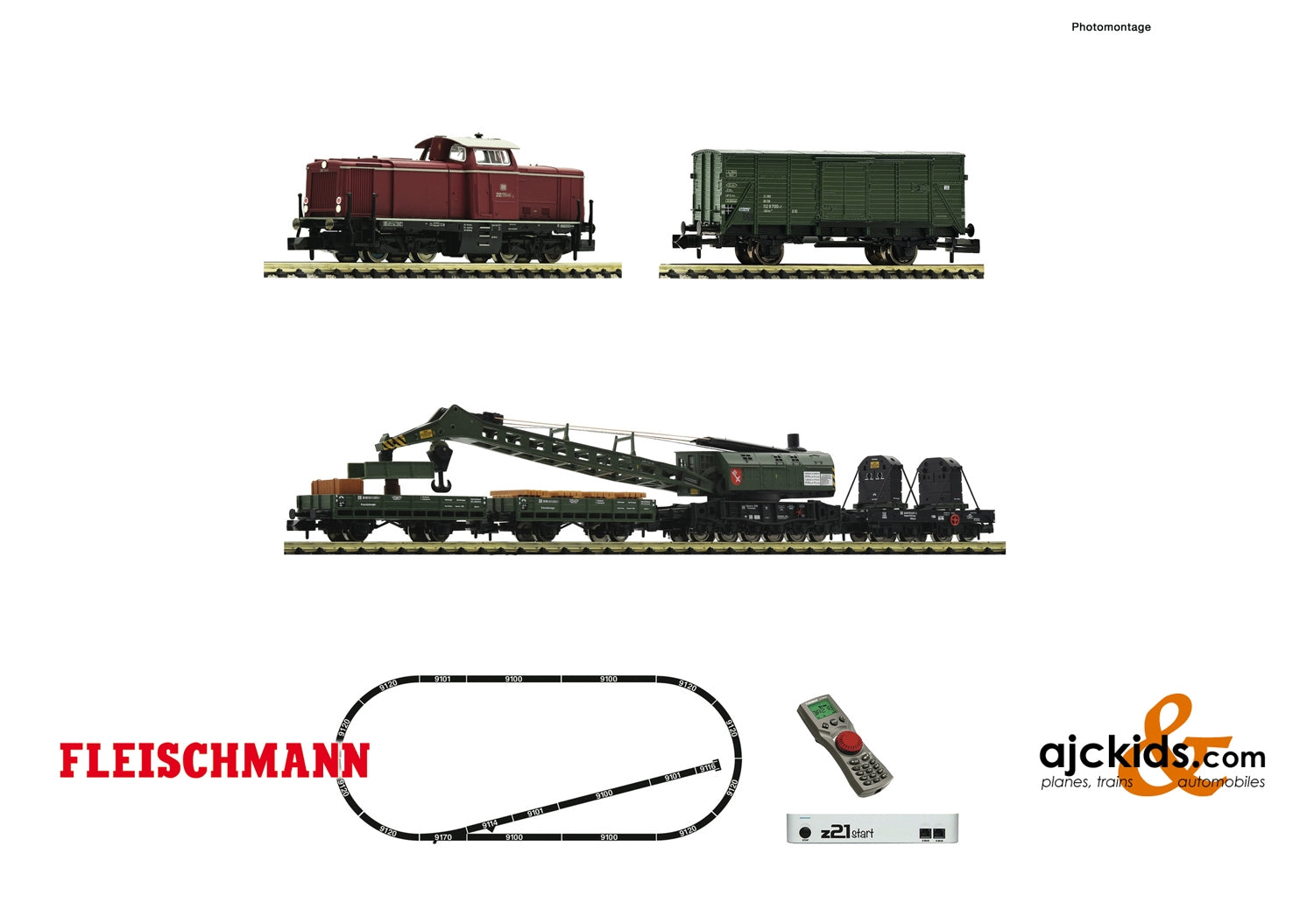 Fleischmann 931899 - Digital Starter Set z21: Diesel locomotive class 212 and
construction/maintenance train
