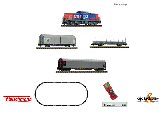 Fleischmann 931903 -z21 start digital set: Diesel locomotive class 203 with goods train, SBB Cargo