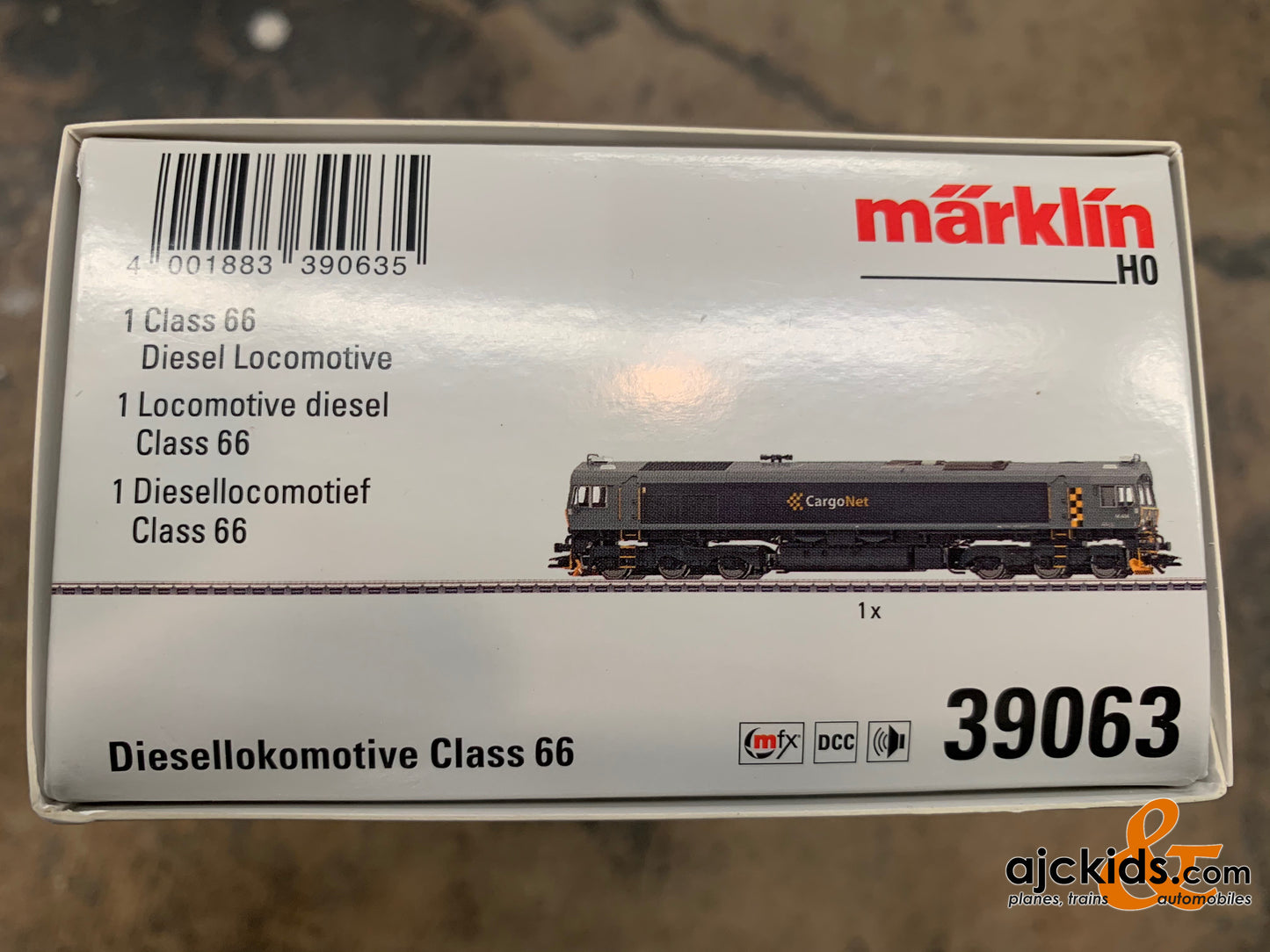 Marklin 39063 - Class 66 Diesel Locomotive CargoNet (Smoke)