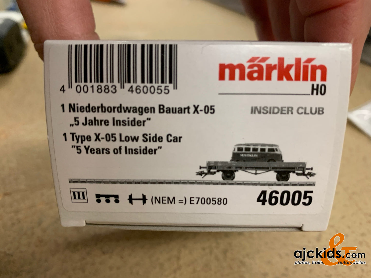 Marklin 46005 - Type X-05 Low Side Car (5 year Insider)