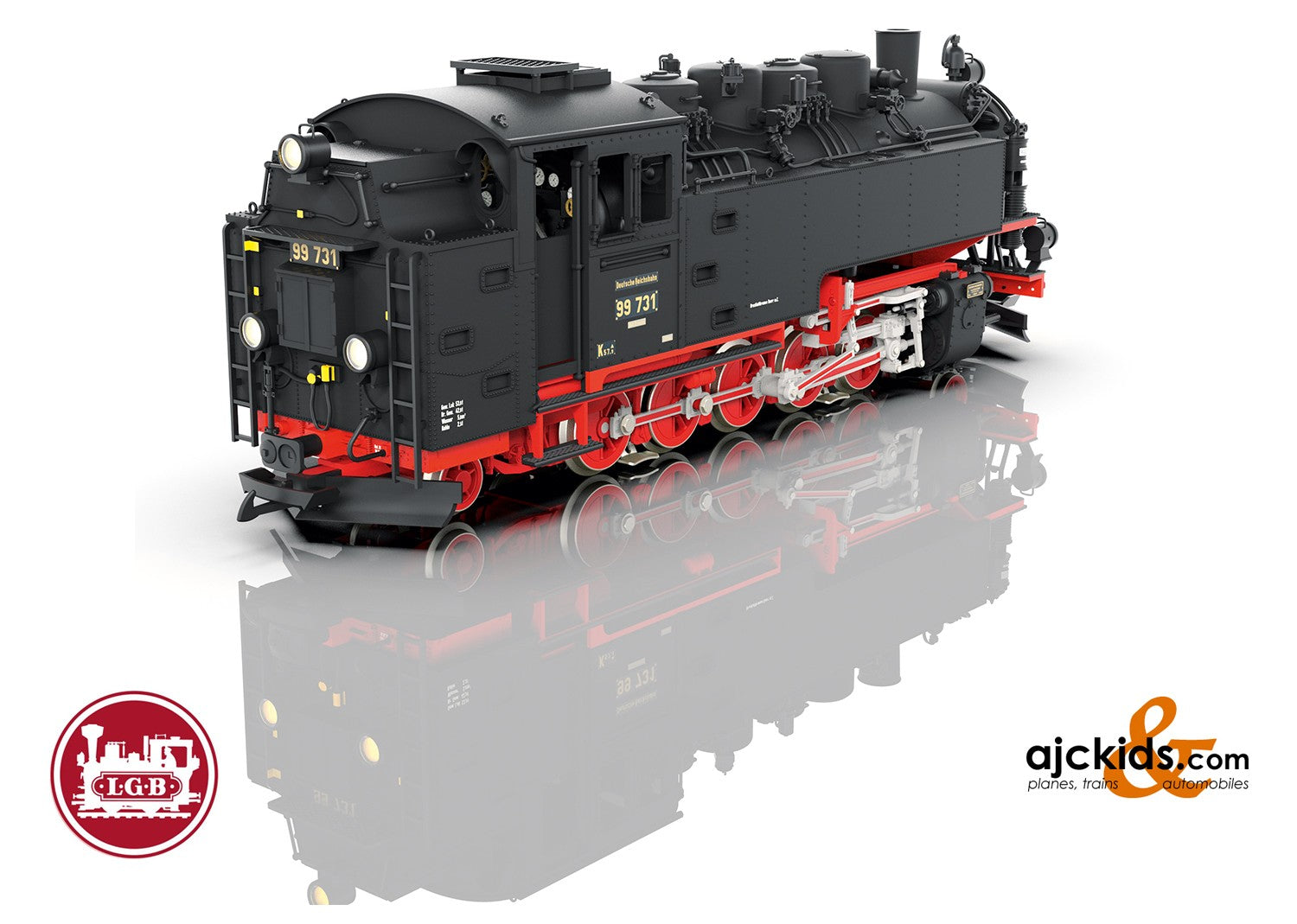 LGB 14th Addiction まとめ売り LGB 21480 - DR Steam Locomotive VII K, Road Number 99 731 - G