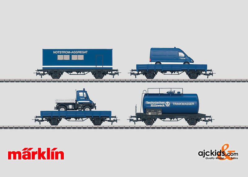 Marklin 00758 - Set with 24 THW Freight Cars in Display in H0 Scale