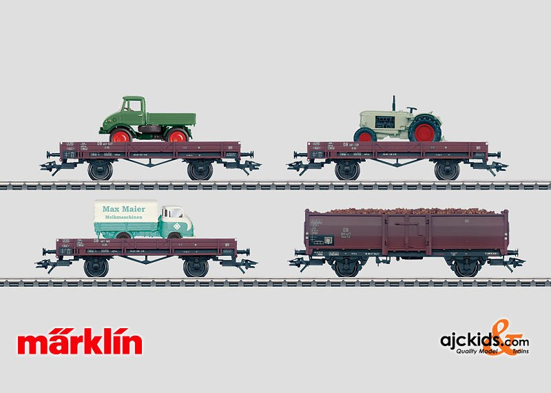 Marklin 00761 - Sugar Beet Harvest Car Set (set of 4) in H0 Scale