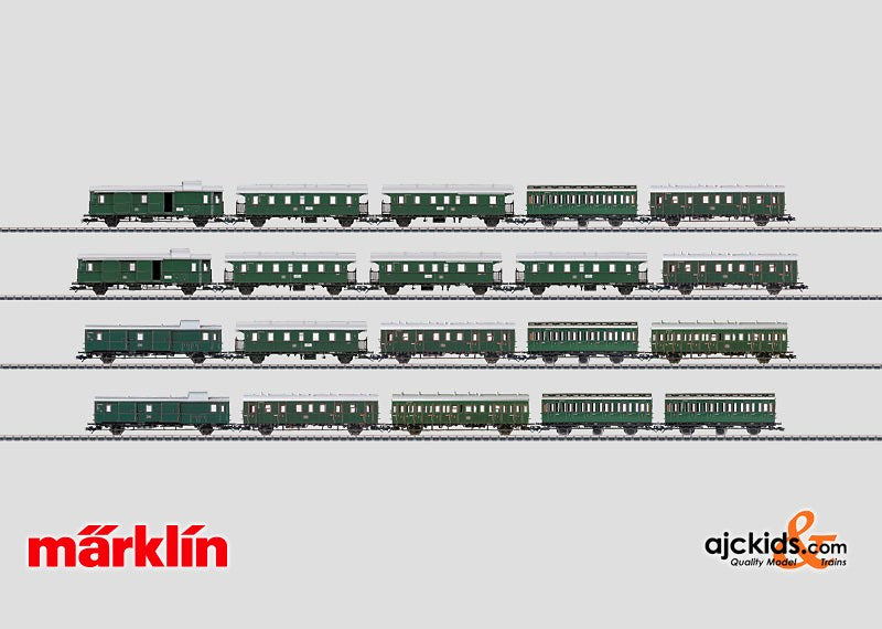 Marklin 00792 - Passenger Commuter Service Display with 20 Cars in H0 Scale