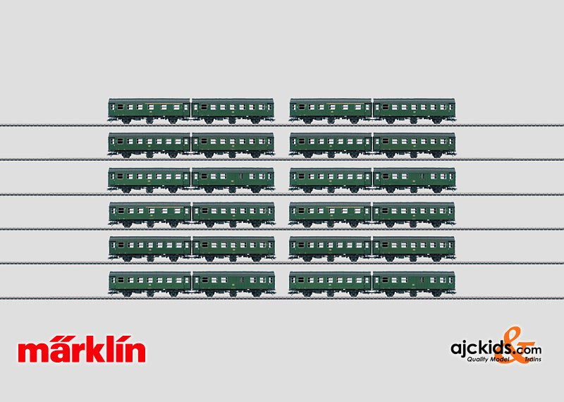 Marklin 00795 - Set with 12 Pairs of Cars Umbauwagen (see 00795-1) in H0 Scale