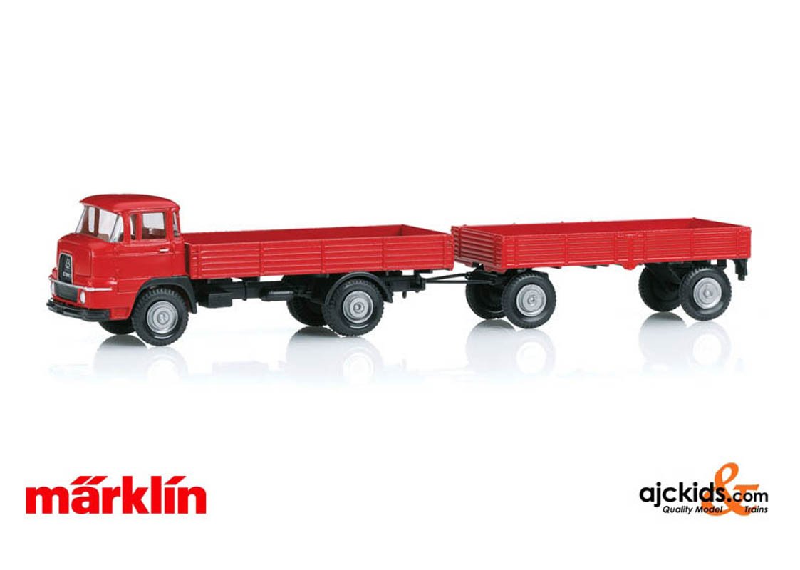 Marklin 18035 - Krupp Flatbed Front Steering Truck with a Trailer