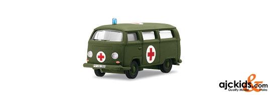 Marklin 18701 - German Federal Army: VW Bus as an Ambulance in H0 Scale