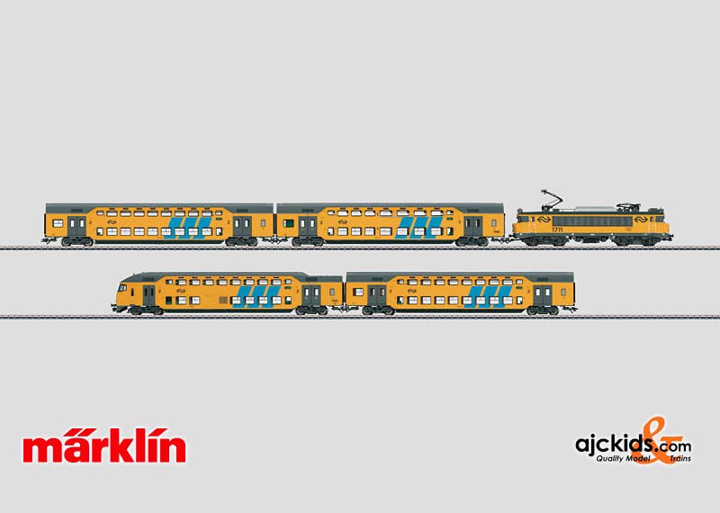 Marklin 26589 - Double Decker Train Set NS 1700 Emmen in H0 Scale