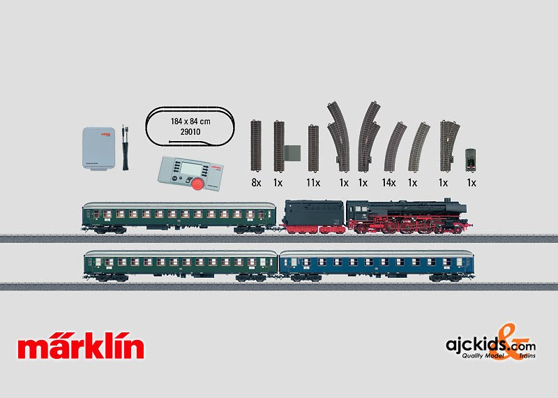 Marklin 29010 - Starter Set Passenger Train 01.10 Sound - 120 volts in H0 Scale