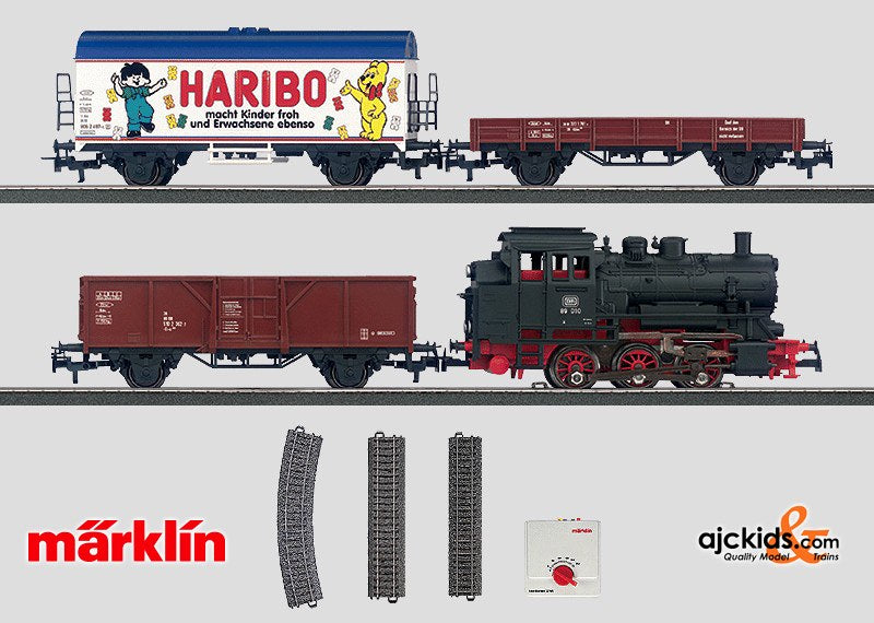 Marklin 29145 - Freight train starter set with transformer in H0 Scale