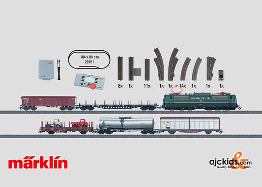Marklin 29151 - Freight Train - Era IV Digital Starter Set in H0 Scale