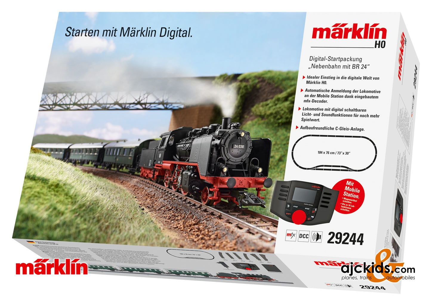 Marklin 29244 - Branch Line with a Class 24 Digital Starter Set