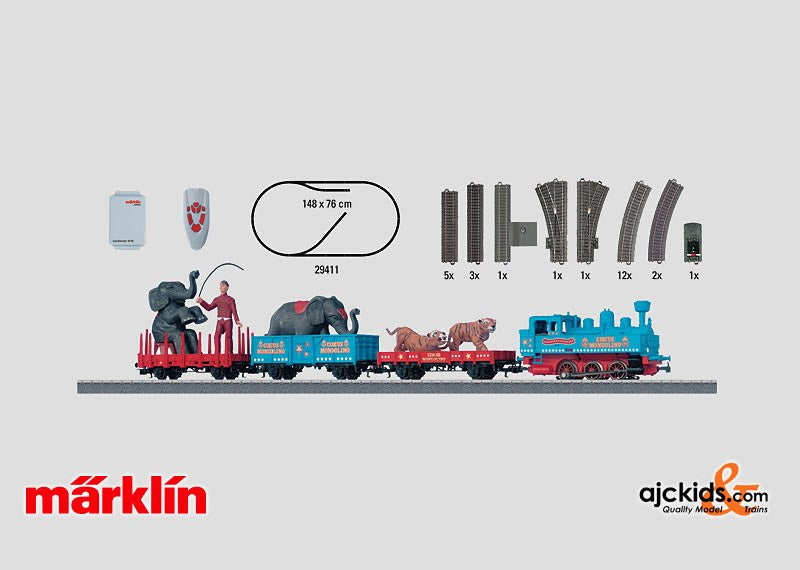 Marklin 29411 - Circus Mondolino Starter Set in H0 Scale