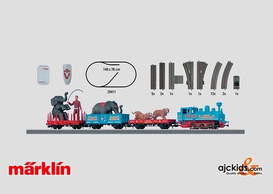 Marklin 29411 - Circus Mondolino Starter Set in H0 Scale