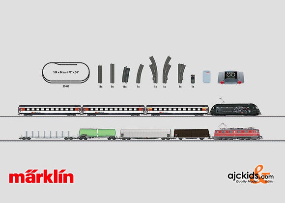 Marklin 29463 - Swiss Rail Service Digital Mega Starter Set-USA in H0 Scale