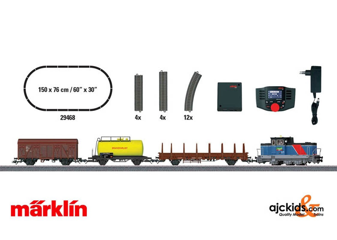 Marklin 29468 - Swedish Freight Train Digital Starter Set. 120 Volts.