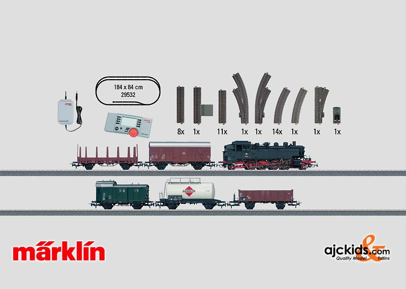 Marklin 29532 - "Freight Train" Digital Starter Set, 120 volts in H0 Scale