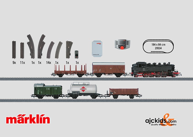 Marklin 29534 - Digital Starter Set Freight Train in H0 Scale