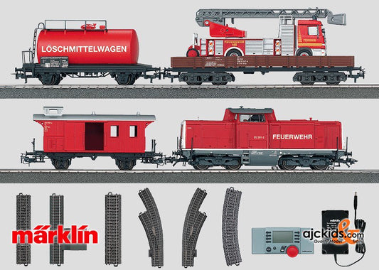 Marklin 29750 - Digital Starter Set Fire-Fighting. 230 Volt in H0 Scale