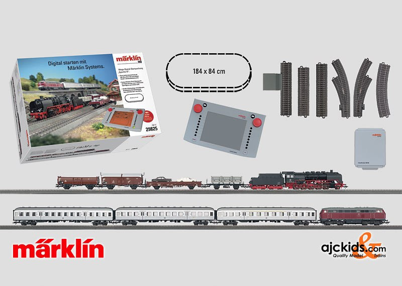 Marklin 29825 - Mega Starter Set with Central Station in H0 Scale – Ajckids