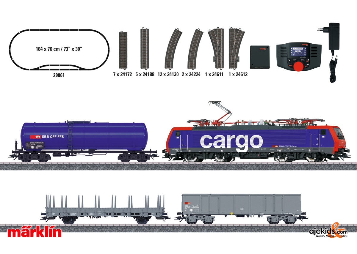 Marklin 29861 - Swiss Freight Train Digital Starter Set.