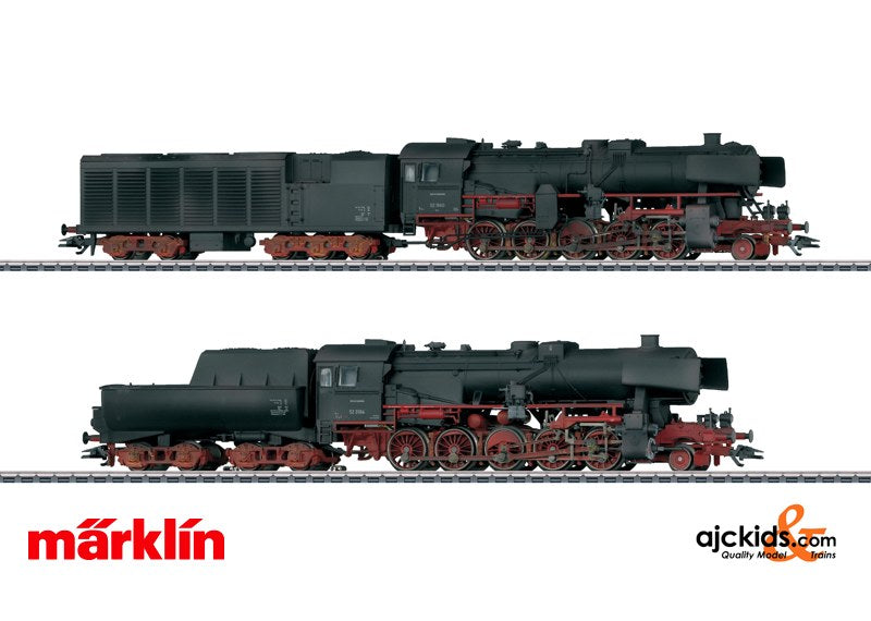 Marklin 31031 - Double BR52 Steam Locomotive Set (Weathered) in H0 Scale