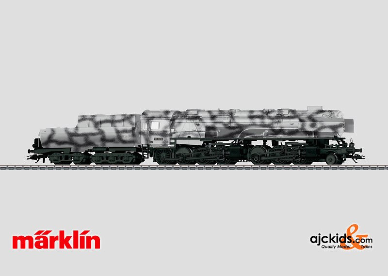 Marklin 37024 - DRG cl 53 Steam Locomotive with winter camouflage in H0 Scale