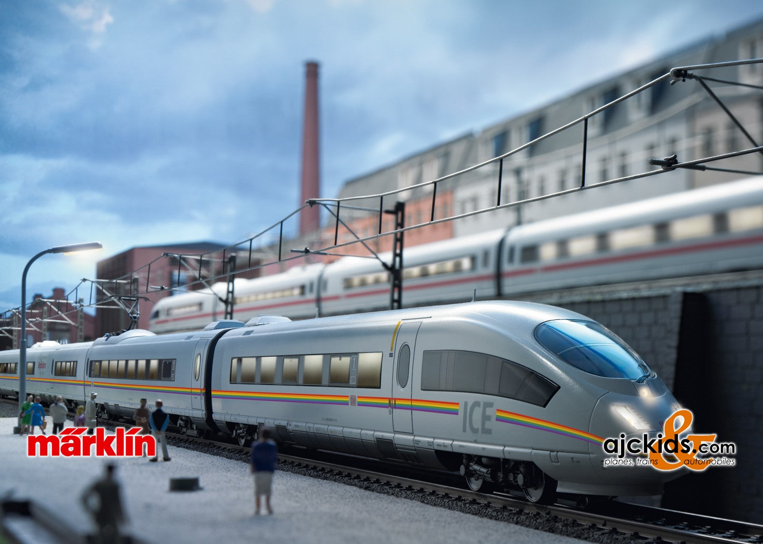 Marklin 37784 ICE 3 Powered Rail Car Train, Class 403 Railbow