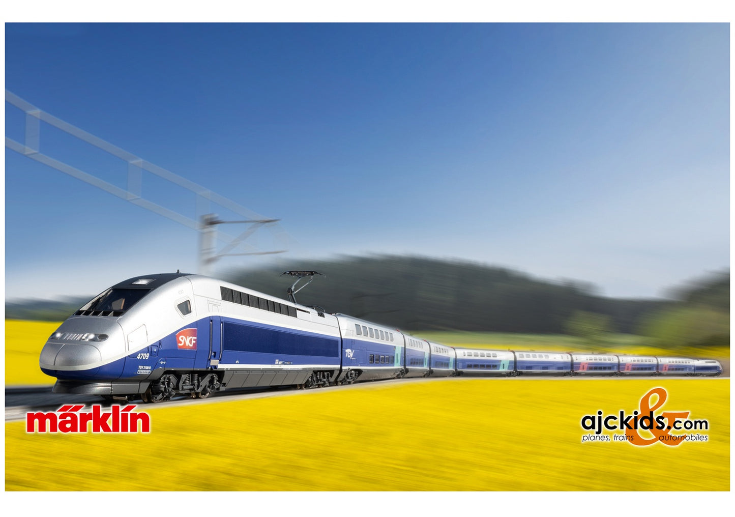 Marklin 37793 - TGV Euroduplex High-Speed Train at Ajckids.com