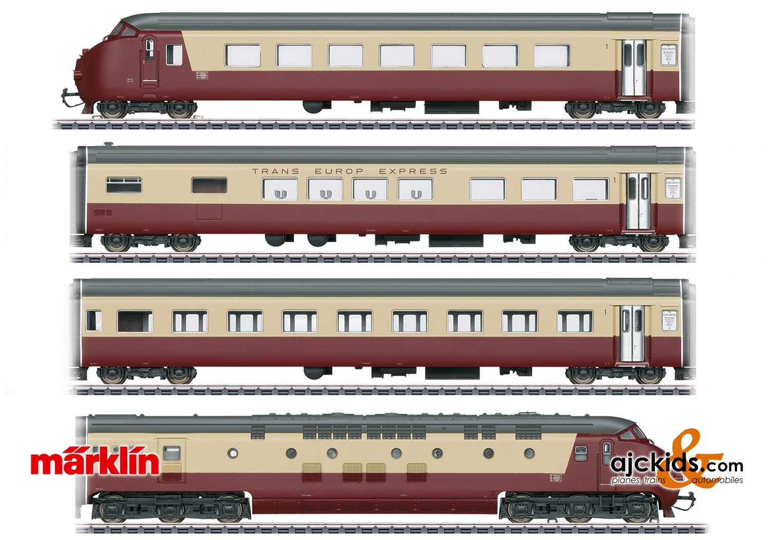 Marklin 39706 - Class RAm TEE "EDELWEISS" Diesel Powered Railcar Train