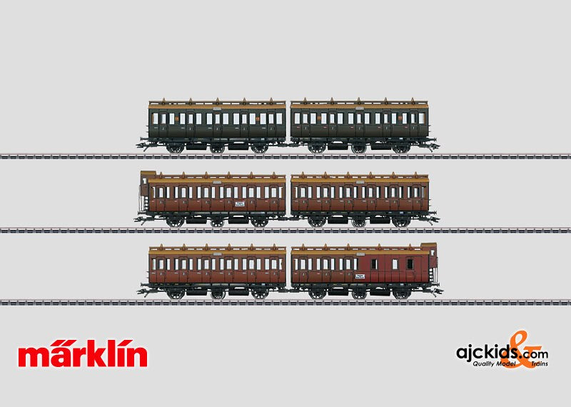 Marklin 42041 - Set with 3 Pairs of Compartment Cars