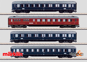 Marklin 43237 - 4 Express Train Passenger Cars Rheingold
