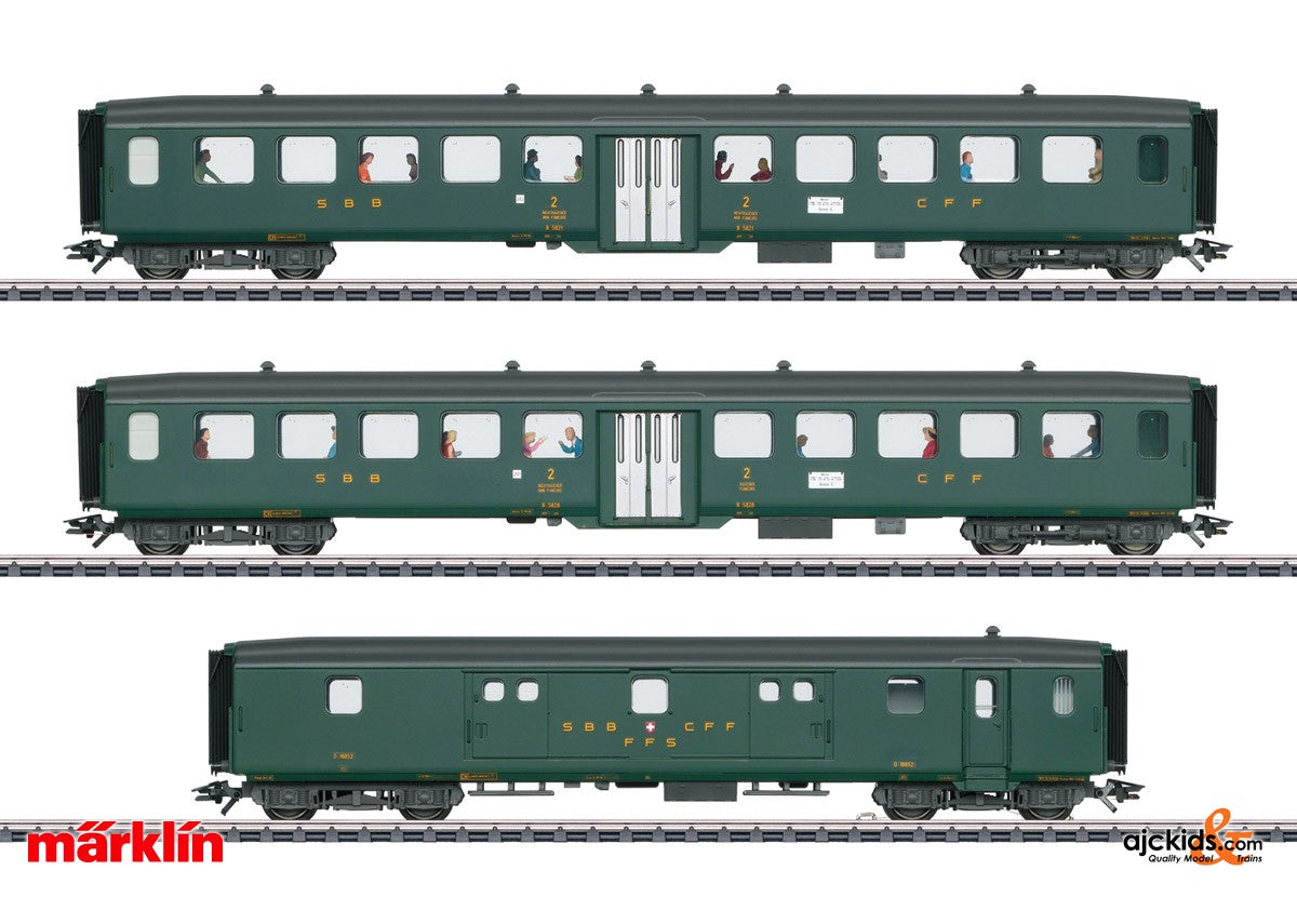 Marklin 43385 - D96 Isar-Rhone Express Train Passenger Car Set 2