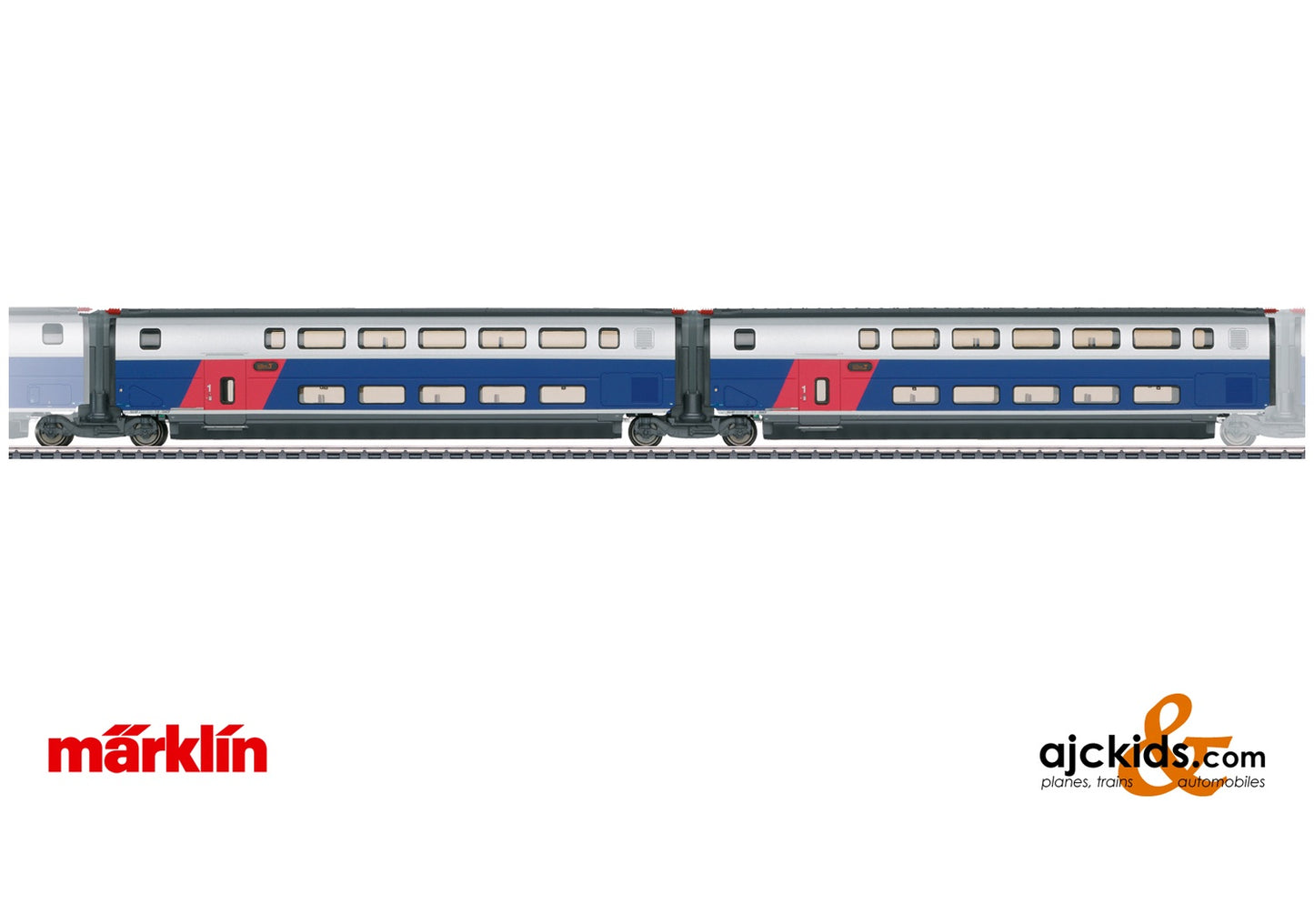 Marklin 43423 - Add-On Car Set 1 for the TGV Euroduplex