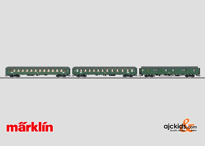 Marklin 43990 - Fast Passenger Train Car Set 1 (with interior lights)