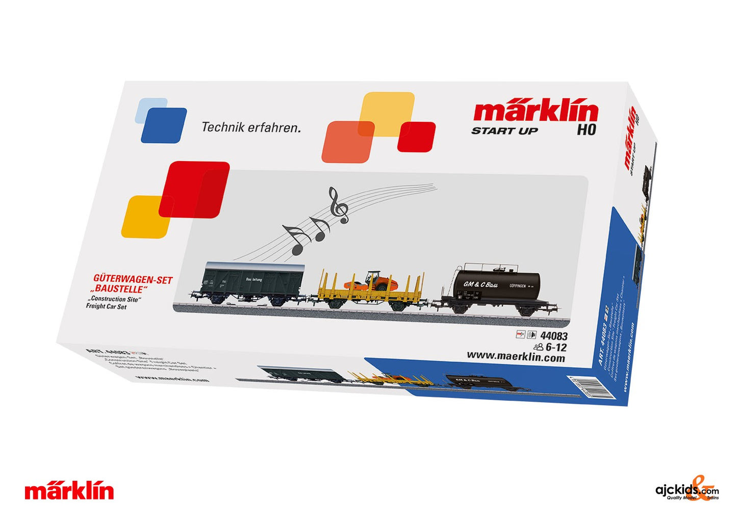 Marklin 44083 - Construction Site Freight Car Set (Sound)