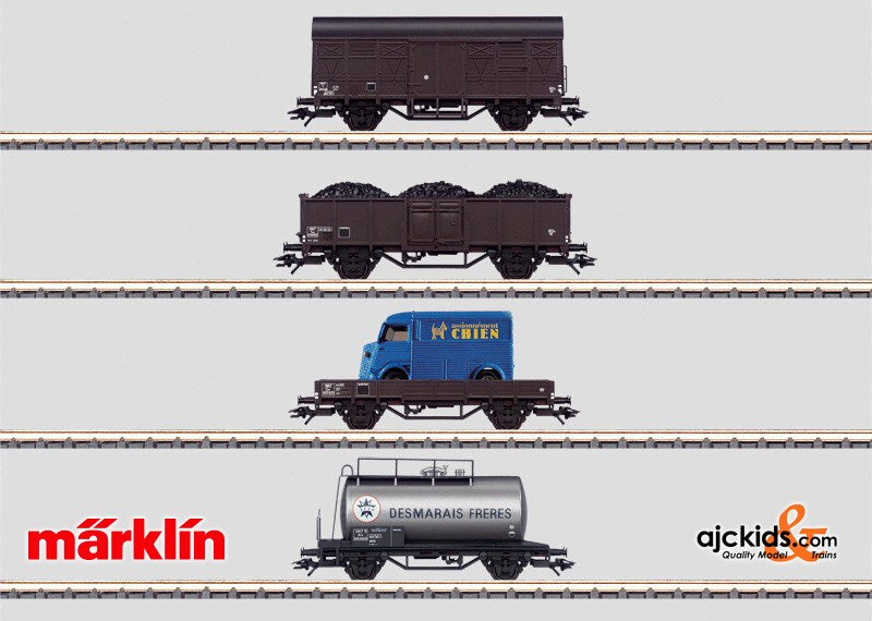 Marklin 44900 - 4 Freight Cars in Display