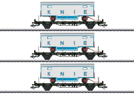 Marklin 45085 - "100 Years of the Swiss National Circus Knie" Flat Car Set