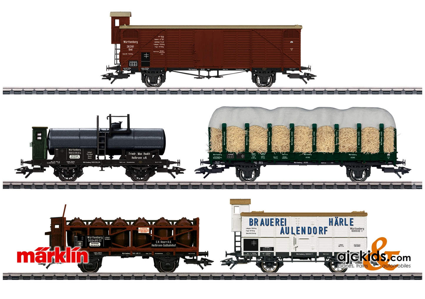 Marklin 45175 - 175 Years of Railroading in Württemberg Freight Car Set