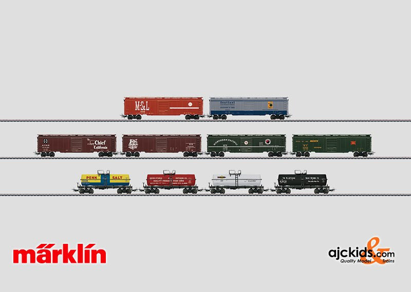 Marklin 45644 - Set with 10 Tin-Plate Freight Cars (retro)