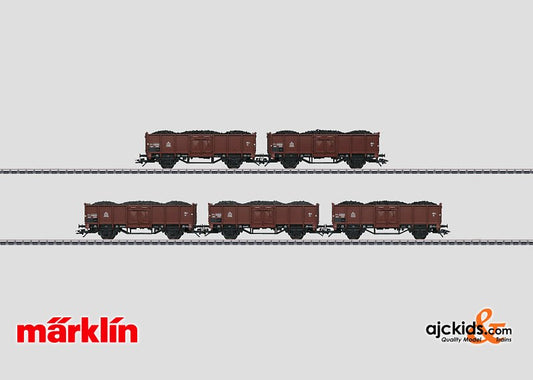 Marklin 46096 - Set with 5 Gondola Freight Cars