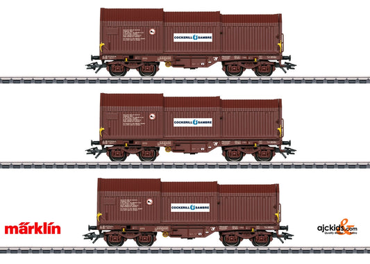 Marklin 46873 - Freight Car Set with Three Telescoping Cover Cars